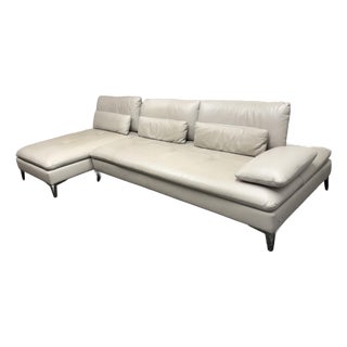 Sacha Lakic for Roche Bobois Scenario Leather Sectional Sofa For Sale