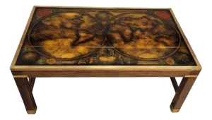Map Coffee Table from Maison Jansen, France, 1970s