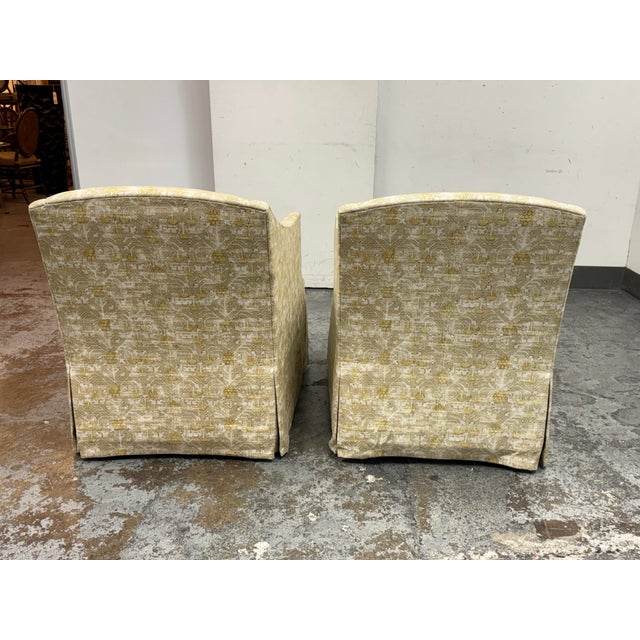 2020s Lee Industries Swivel Lounge Chairs, Pair For Sale - Image 5 of 12