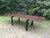 1990s Expandable Custom Made Chocolate Brown Glass Table With Black Chrome Metal Base For Sale - Image 10 of 11