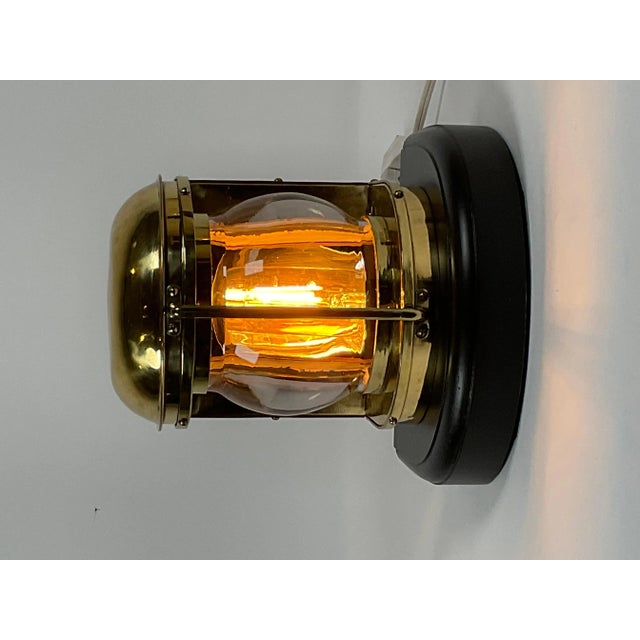 Solid Brass Masthead Yacht Lantern For Sale In Boston - Image 6 of 10