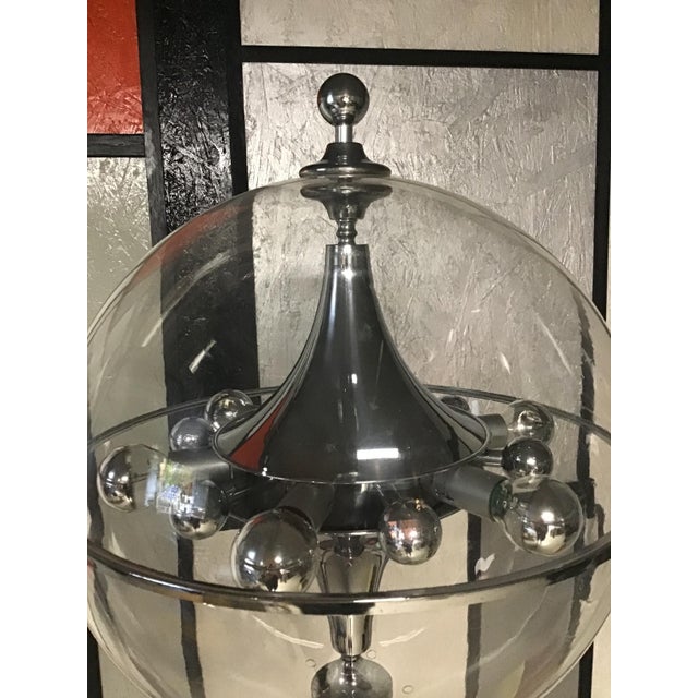 Space Age Italian Acrylic Glass and Steel Floor Lamp from OfficinadiRicerca, 1960s For Sale - Image 6 of 18