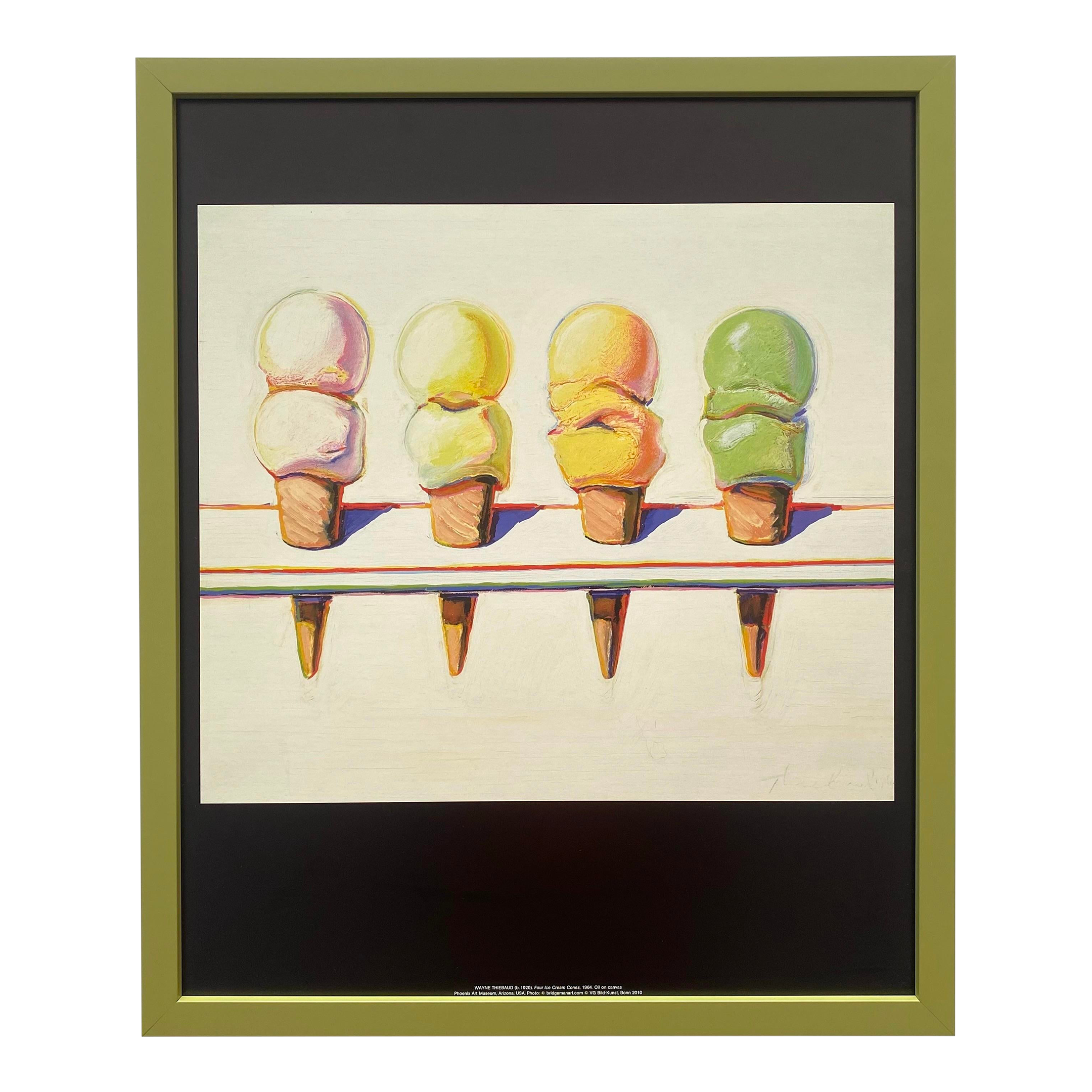 Wayne Thiebaud Vintage Modernist Framed Pop Art Lithograph Print