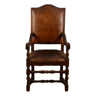 Antique Baroque Chair, 1800s For Sale