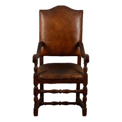 Antique Baroque Chair, 1800s For Sale