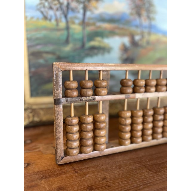 Chinese Antique Chinese Wooden Abacus - Primitive Calculator, Estimated 1900. For Sale - Image 3 of 8