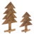 Rustic Wood Pine Tree (Set of 2) For Sale