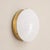 Opal Glass and Brass Wall Lamps in the style of Stilnovo, Set of 2 For Sale - Image 9 of 11