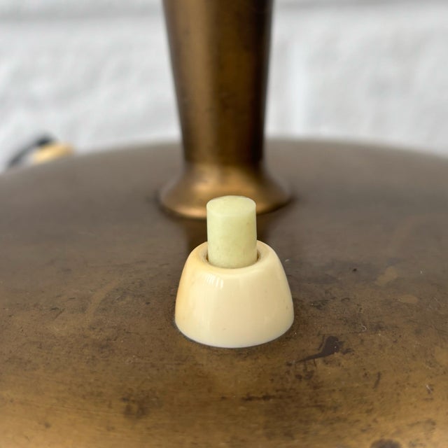 Scandinavian Model 8453 Desk Lamp in Brass and Teak from Boréns, Sweden, 1930s For Sale - Image 9 of 13