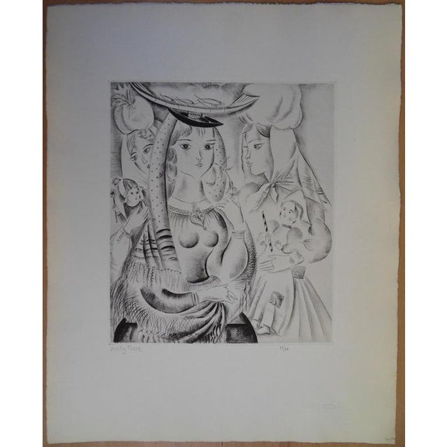 Emilia "mily" possoz (1888-1967) the portuguese festival original engraving signed in pencil limited edition of 60 copies...