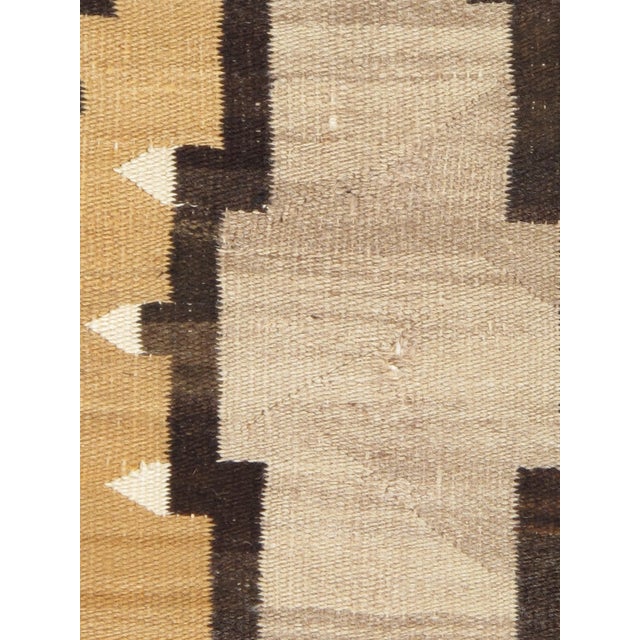 C. 1920 Fine Navajo Rug 3'6" x 4'9" Antique American Southwest Geometric Weaving For Sale - Image 4 of 18
