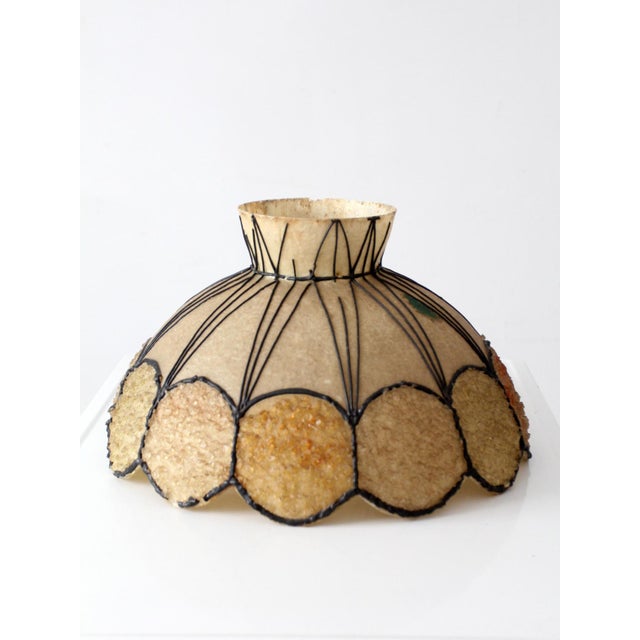 Mid 20th Century Mid-Century Atomic Fiberglass Chandelier Shade For Sale - Image 5 of 15