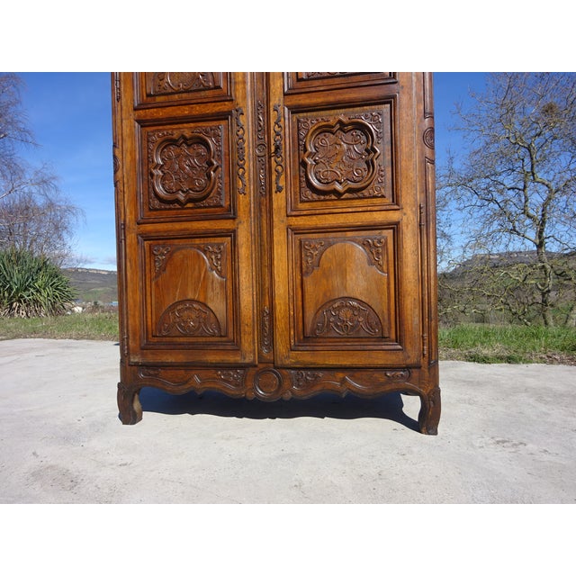 Renaissance-Style Wardrobe in Oak, 1950s For Sale - Image 10 of 18