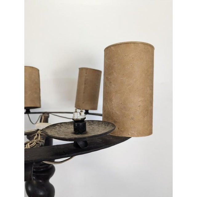 Louis XIII Style Twisted Column Floor Lamp For Sale - Image 5 of 8