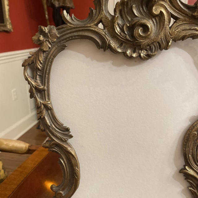 Rococo Late 19th Century Louis XV Brass Frame For Sale - Image 3 of 8