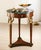 Handcrafted in Italy from olive ash burl, this small accent table features a Green Alpi marble top and a single drawer....