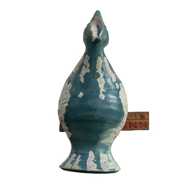 1950s Blue Bird Vase by Dodie Thayer Signed For Sale - Image 11 of 12