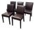Crate & Barrel Lowe Dining Side Chairs, Set of Five For Sale