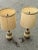 1960s Mid-Century Drip Pottery Table Lamps With Shades - a Pair For Sale - Image 4 of 12