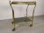 Vintage Gold Brass Bar Cart, 1960s For Sale - Image 4 of 17