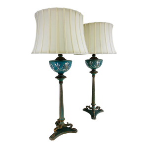 Mid-Century Vintage Elegant Neo Classical Style Lamps/a Pair