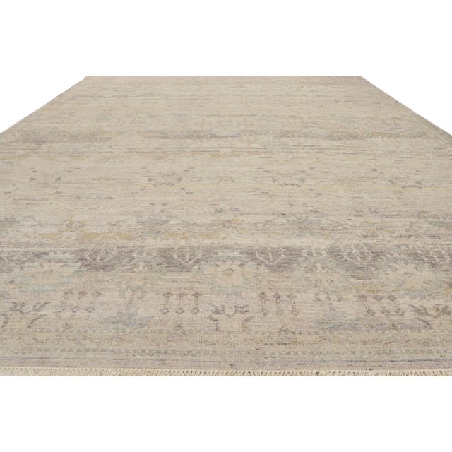Modern Distressed Rug With Vintage Style, 08'10 X 12'02 For Sale - Image 4 of 9