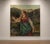 Large Painting – Girl in Traditional Costume in an Alpine Landscape Impressive large-scale romantic genre scene depicting...
