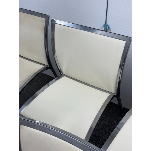 Contemporary Roberto Barbieri for Zanotta Zilli Stacking Chairs, Set of Eight For Sale - Image 3 of 12