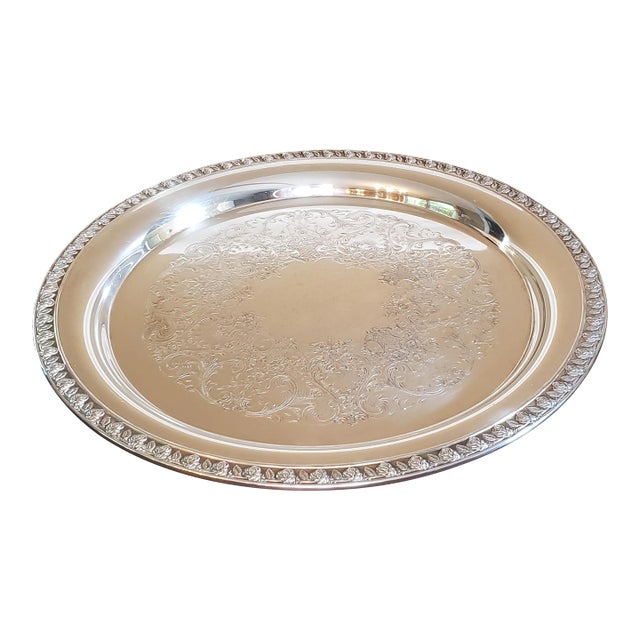 Wm Rogers Silverplate Butler Tray For Sale