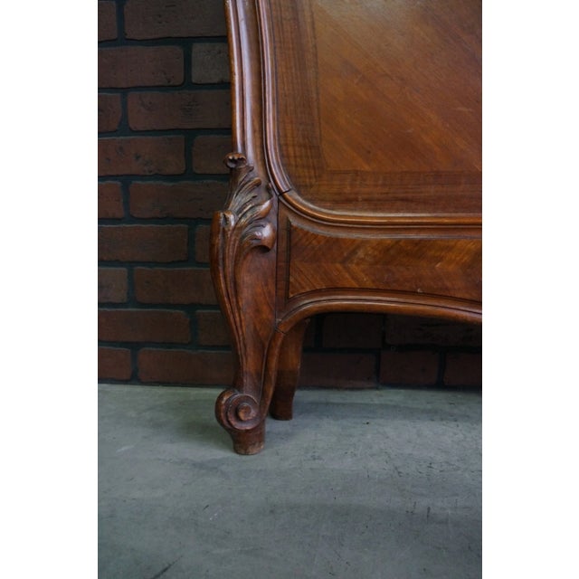 Antique French Rococo Full Bed For Sale - Image 4 of 5