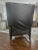 Wood Vintage Leather Executive Wingback Club Chair Recliner For Sale - Image 7 of 8