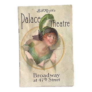 Vintage Edwardian Era Broadway Theater Program For Sale