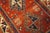 Late 19th Century 1880s Red Diamond Antique Caucasian Kazak Rug 3' 9'' X 5' 2'' Handknotted Wool Carpet For Sale - Image 5 of 6