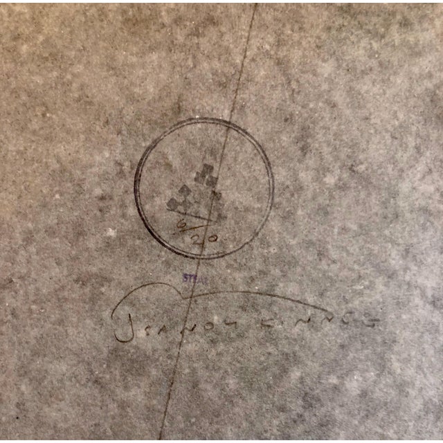 Abstract Expressionism Sandy KinneeAbstract Modernist Colorful Mixed Media Art Screen-print on Handmade Paper 6/20, c.1980's For Sale - Image 3 of 9