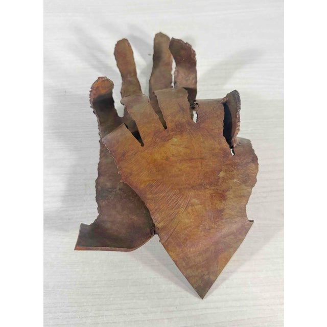 "Clasped Hands" — Abstract Bronze Sculpture, Herbert Simon 1998 For Sale - Image 4 of 4