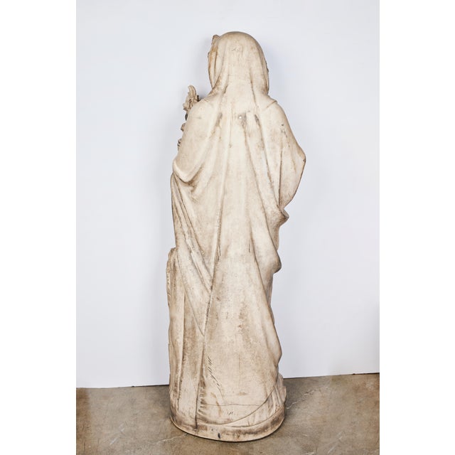 19th Century Figural Terracotta Sculpture Depicting Winter, unknown For Sale - Image 5 of 5