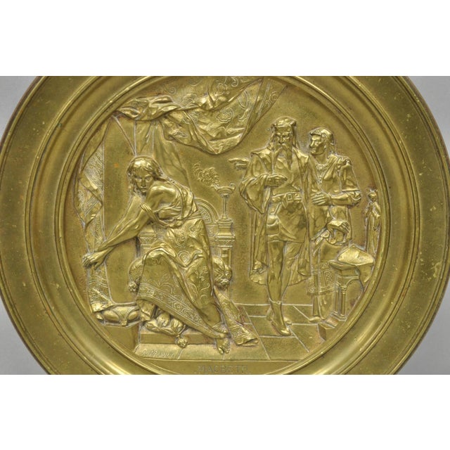 Neoclassical 19th Century Emile Louis Picault Macbeth Bronze Relief Pedestal Compote Tazza Dish For Sale - Image 3 of 18