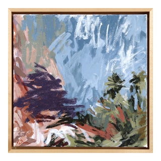 Behind Split Rock - Original Contemporary Desert Landscape Painting on Canvas by Taylor Pierce For Sale