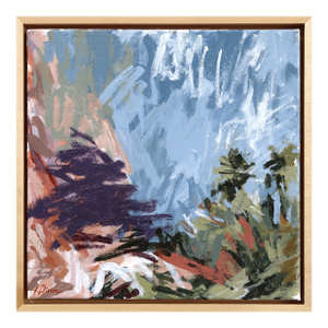 Behind Split Rock - Original Contemporary Desert Landscape Painting on Canvas by Taylor Pierce