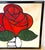 Red Avi Ben Simhon Monumental Modernist Red Rose Painting For Sale - Image 8 of 14