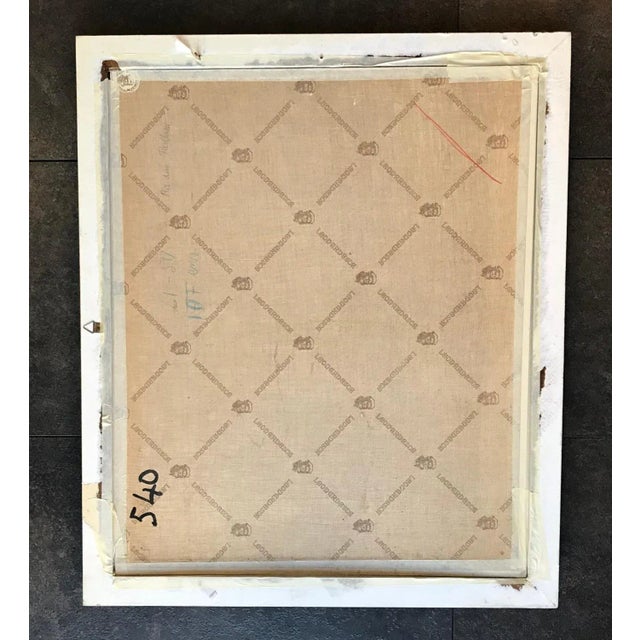 Brown Stéphanie Guerzoni, Carnival, Oil on Cardboard, 1960s For Sale - Image 8 of 9