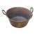 Extra Large Old Copper Cauldron With Handles For Sale