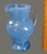 Late 20th Century Hand Blown Blue Art Glass "Wanda" Hand Made in Poland Pitcher Original Label For Sale - Image 9 of 10
