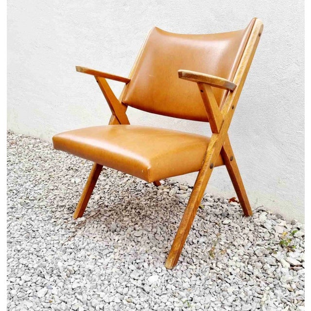 Wood Vintage Lounge Chair from Dal Vera, 1950s For Sale - Image 7 of 7