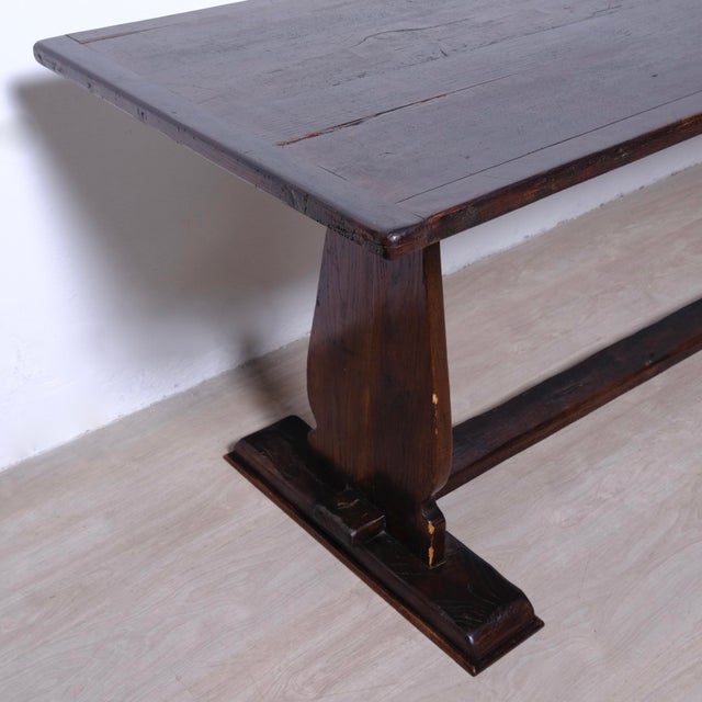 Antique Wooden Refectory Table, Italy, Early 1900s For Sale - Image 6 of 18