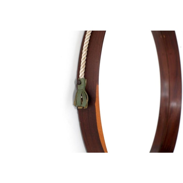 Vintage Wooden Mirror, Italy, 1960s For Sale - Image 10 of 13