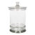 Vintage French Glass Apothecary Jar or Canister, Circa 1950s For Sale