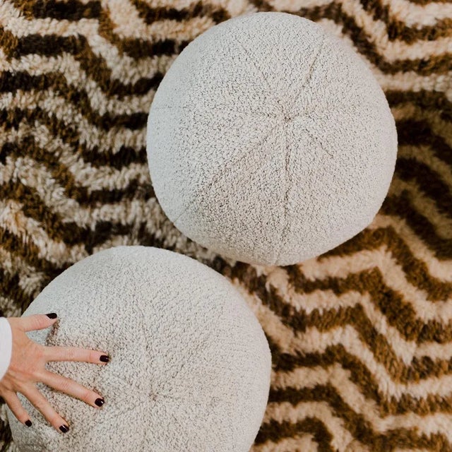 Yarn Collective Bouclé Ball Pillow For Sale In Dallas - Image 6 of 6