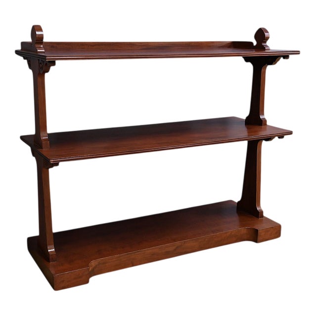 Victorian Mahogany Serving Trolley For Sale