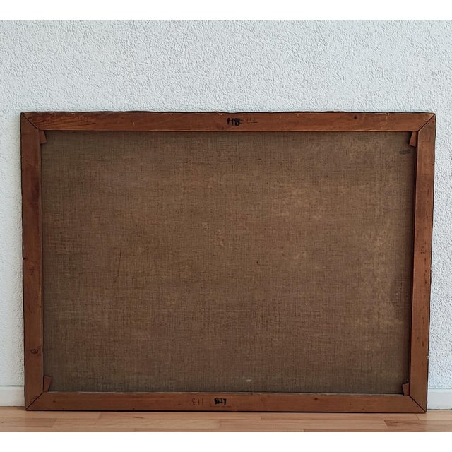 Olga Steiner, Balade des cygnes, 1928, Oil on Canvas For Sale - Image 9 of 10